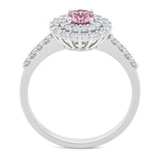 Anello - 18 carati Oro bianco - 0.73ct. tw. Zaffiro - Diamante