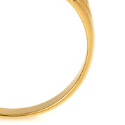 Anello - 18 carati Oro giallo, Oro bianco - 0.35ct. tw. Zaffiro - Diamante