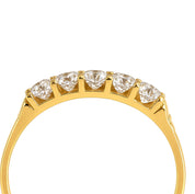 Anello - 18 carati Oro giallo - 0.35ct. tw. Diamante (Naturale)