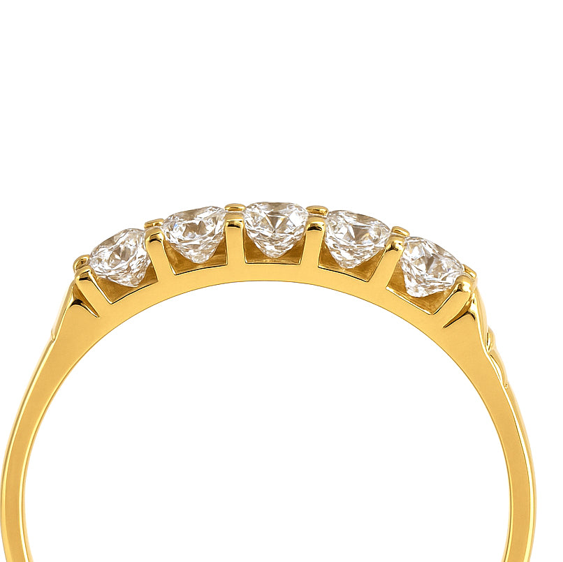 Anello - 18 carati Oro giallo - 0.35ct. tw. Diamante (Naturale)