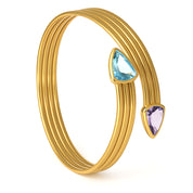 Bracciale - 18 carati Oro giallo - 13.00ct. tw. Topazio - Ametista