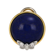 Orecchini - 18 carati Oro bianco, Oro giallo - 16.08ct. tw. Lapislazzuli - Diamante