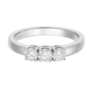 Anello - 18 carati Oro bianco - 0.54ct. tw. Diamante (Naturale)