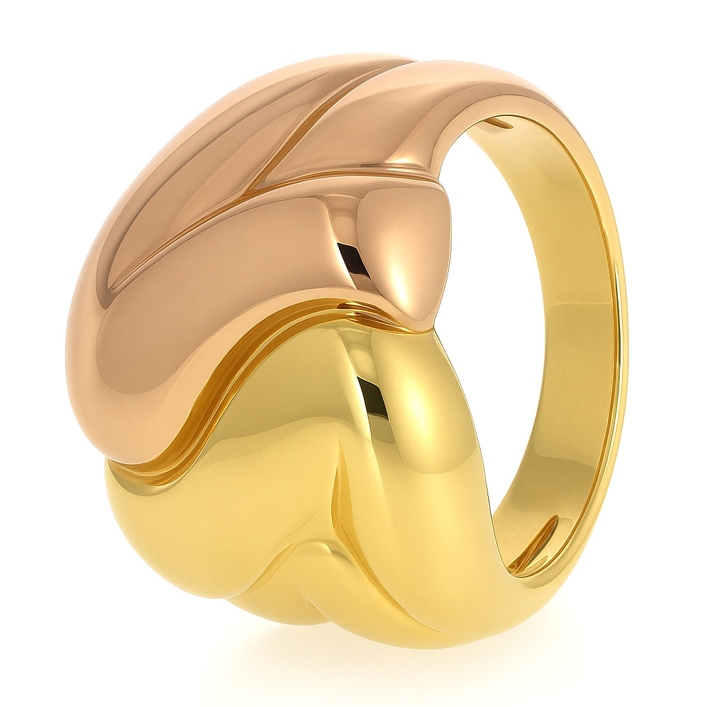 Anello - 18 carati Oro giallo, Oro rosa