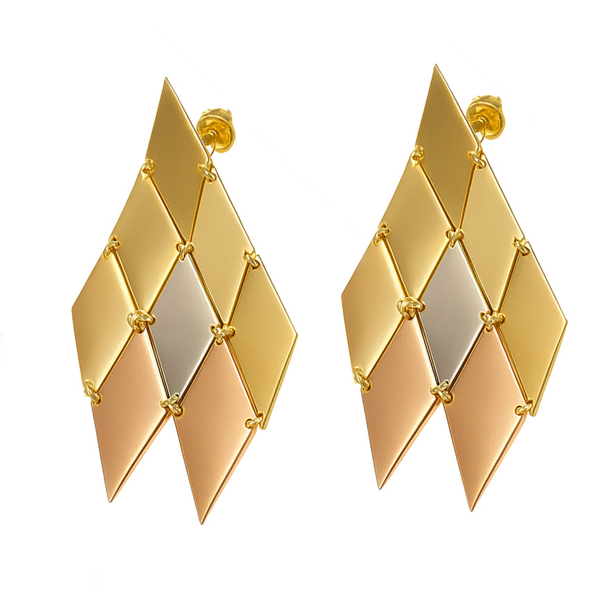 Orecchini - 18 carati Oro giallo, Oro rosa, Oro bianco