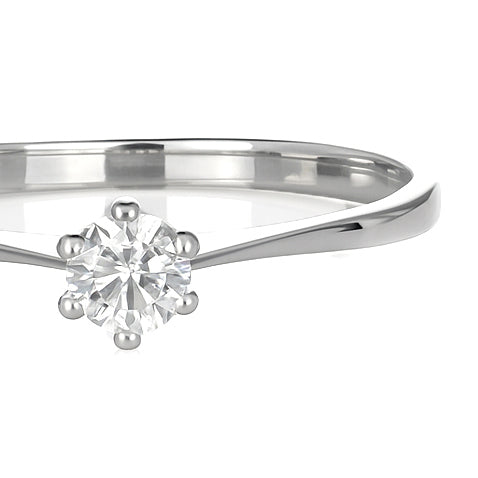 Anello - 18 carati Oro bianco - 0.25ct. tw. Diamante (Naturale)