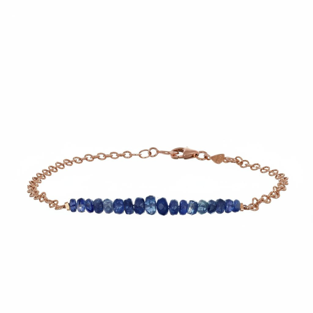 Bracciale - 18 carati Oro rosa - 1.51ct. tw. Zaffiro