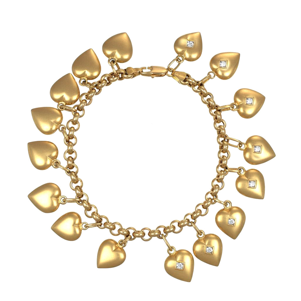 Bracciale - 18 carati Oro giallo - 0.20ct. tw. Diamante (Naturale)