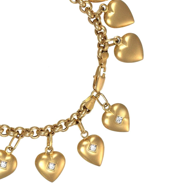 Bracciale - 18 carati Oro giallo - 0.20ct. tw. Diamante (Naturale)