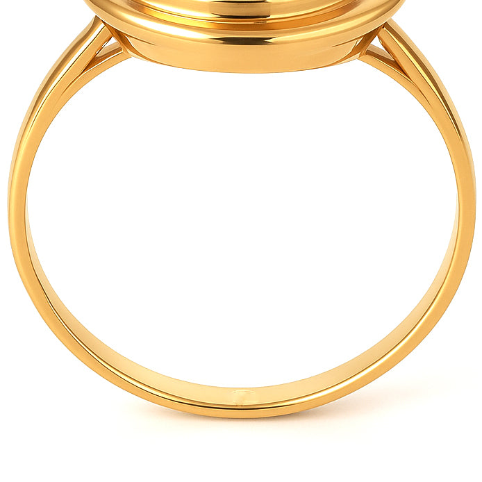 Anello - 18 carati Oro giallo Corallo