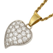 Collana con ciondolo - 18 carati Oro bianco, Oro giallo - 0.675ct. tw. Diamante (Naturale)