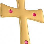 Ciondolo - 18 carati Oro giallo - 0.24ct. tw. Rubino