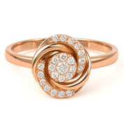 Anello - 18 carati Oro bianco, Oro giallo - 0.42ct. tw. Diamante (Naturale)