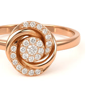 Anello - 18 carati Oro bianco, Oro giallo - 0.42ct. tw. Diamante (Naturale)