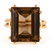 Anello - 18 carati Oro giallo - 12.50ct. tw. Topazio