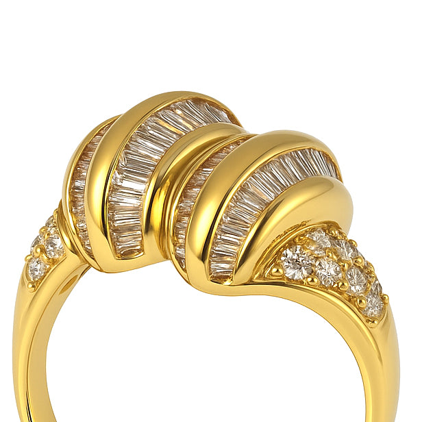 Anello - 18 carati Oro giallo - 2.62ct. tw. Diamante (Naturale) - Diamante