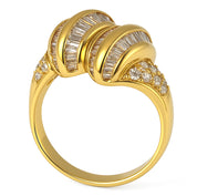 Anello - 18 carati Oro giallo - 2.62ct. tw. Diamante (Naturale) - Diamante