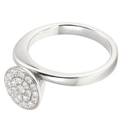 Anello - 18 carati Oro bianco - 0.29ct. tw. Diamante (Naturale)