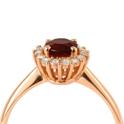 Anello - 18 carati Oro giallo - 1.28ct. tw. Zaffiro - Diamante