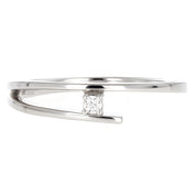 Anello in Oro Bianco 18 carati -Diamante