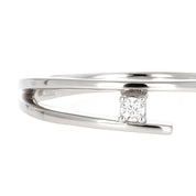 Anello in Oro Bianco 18 carati -Diamante