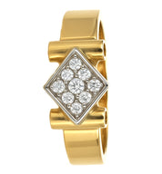 Anello - 18 carati Oro bianco, Oro giallo - 0.095ct. tw. Diamante (Naturale)