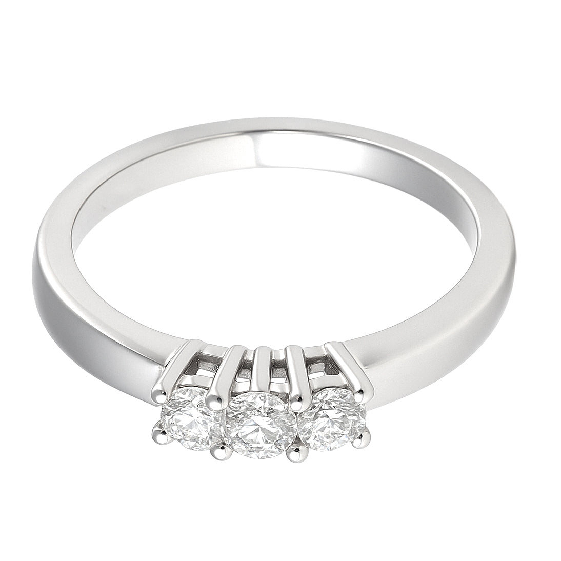 Anello - 18 carati Oro bianco - 0.27ct. tw. Diamante (Naturale)