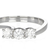 Anello - 18 carati Oro bianco - 0.33ct. tw. Diamante (Naturale)