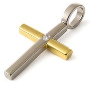 Ciondolo - 18 carati Oro bianco, Oro giallo - 0.03ct. tw. Diamante (Naturale)