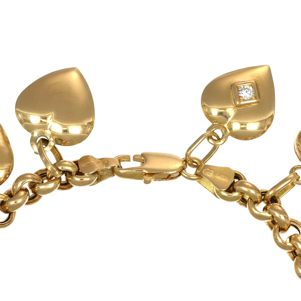 Bracciale - 18 carati Oro giallo - 0.20ct. tw. Diamante (Naturale)