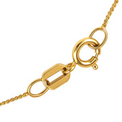 Collana con ciondolo - 18 carati Oro giallo - 0.06ct. tw. Diamante (Naturale)