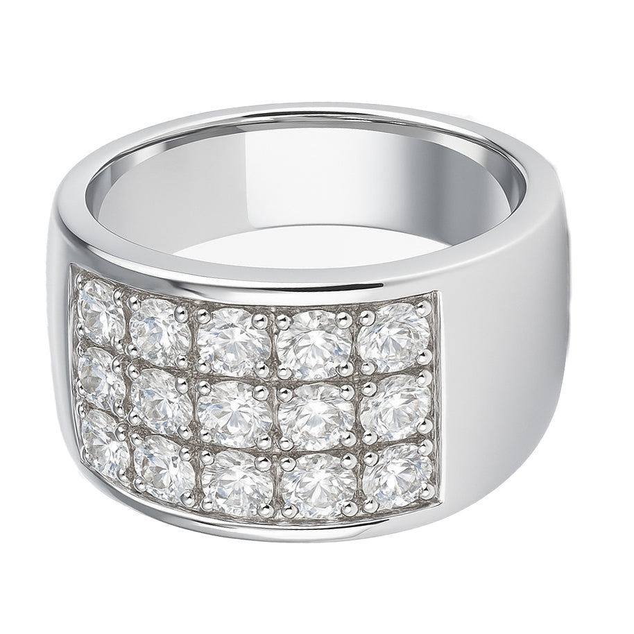 Anello - 18 carati Oro bianco - 1.60ct. tw. Diamante (Naturale)