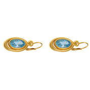 Orecchini - 18 carati Oro giallo - 5.70ct. tw. Acquamarina