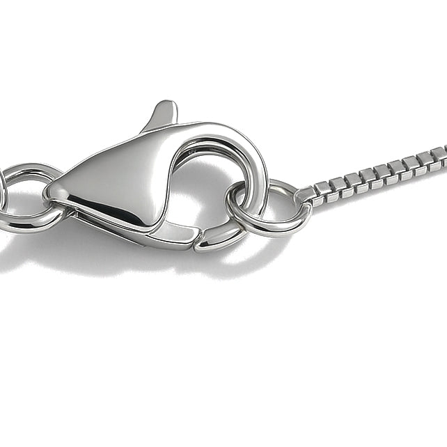 Collana con ciondolo - 18 carati Oro bianco - 0.12ct. tw. Diamante (Naturale)