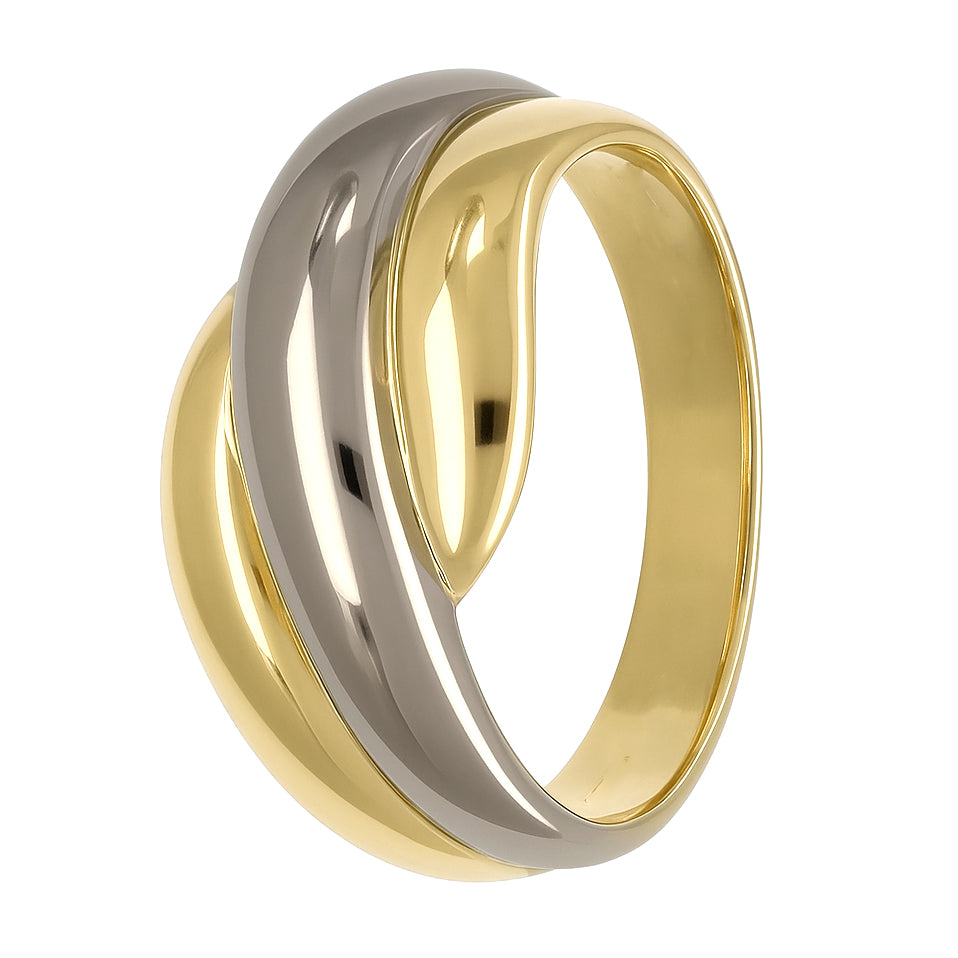Anello - 18 carati Oro bianco, Oro giallo