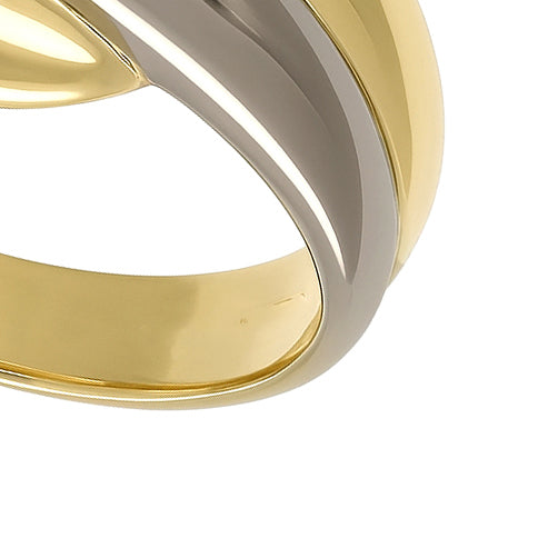 Anello - 18 carati Oro bianco, Oro giallo
