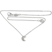 Collana con ciondolo - 18 carati Oro bianco - 0.15ct. tw. Diamante (Naturale)