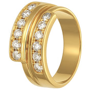 Anello - 18 carati Oro giallo - 0.36ct. tw. Diamante (Naturale)