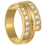 Anello - 18 carati Oro giallo - 0.36ct. tw. Diamante (Naturale)