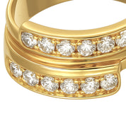 Anello - 18 carati Oro giallo - 0.36ct. tw. Diamante (Naturale)