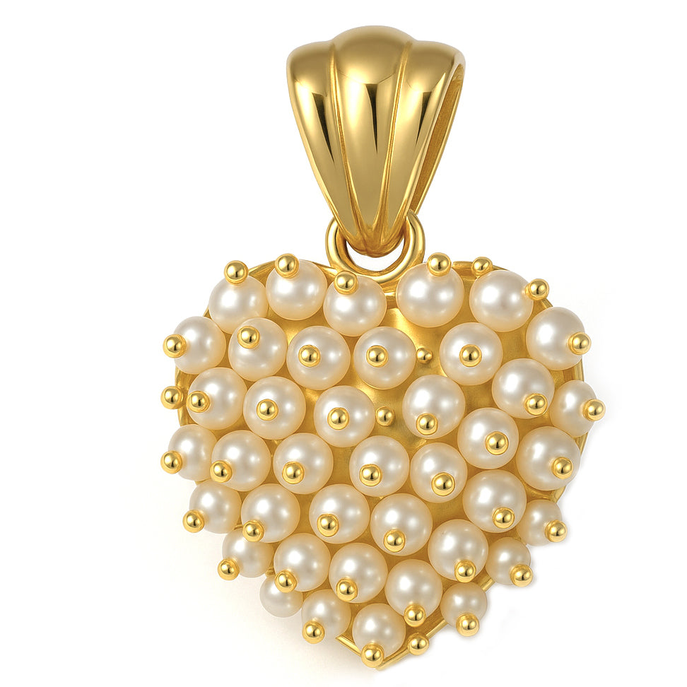 Ciondolo - 18 carati Oro giallo - Perla