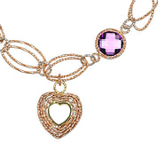 Bracciale - 18 carati Oro bianco, Oro rosa - 1.25ct. tw. Ametista