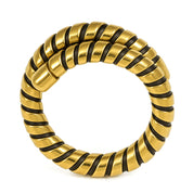 Anello - 18 carati Acciaio, Oro giallo