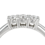 Anello - 18 carati Oro bianco - 0.24ct. tw. Diamante (Naturale)