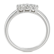 Anello - 18 carati Oro bianco - 0.24ct. tw. Diamante (Naturale)