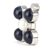 Ciondolo - 18 carati Oro bianco - 0.30ct. tw. Ametista - Diamante