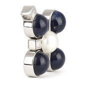 Ciondolo - 18 carati Oro bianco - 0.30ct. tw. Ametista - Diamante