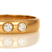 Anello - 18 carati Oro giallo - 0.18ct. tw. Diamante (Naturale)