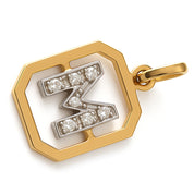 Ciondolo - 18 carati Oro bianco, Oro giallo - 0.07ct. tw. Diamante (Naturale)