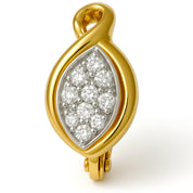 Orecchini - 18 carati Oro bianco, Oro giallo - 0.30ct. tw. Diamante (Naturale)